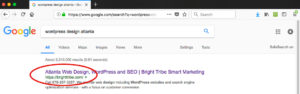 Atlanta WordPress Design Search Results