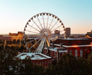 picture of ferris wheel in Atlanta