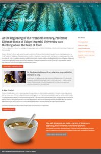Screenshot of website for IGIS