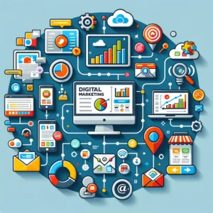 Infographic of Digital marketing