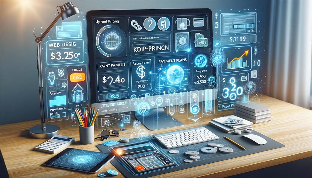 Image of computer screen presenting flexible payments